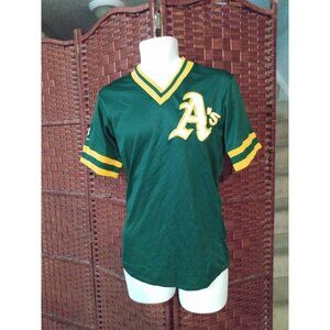 Vintage 80s Majestic Oakland A's Baseball Jersey Pullover Small Stitched MLB